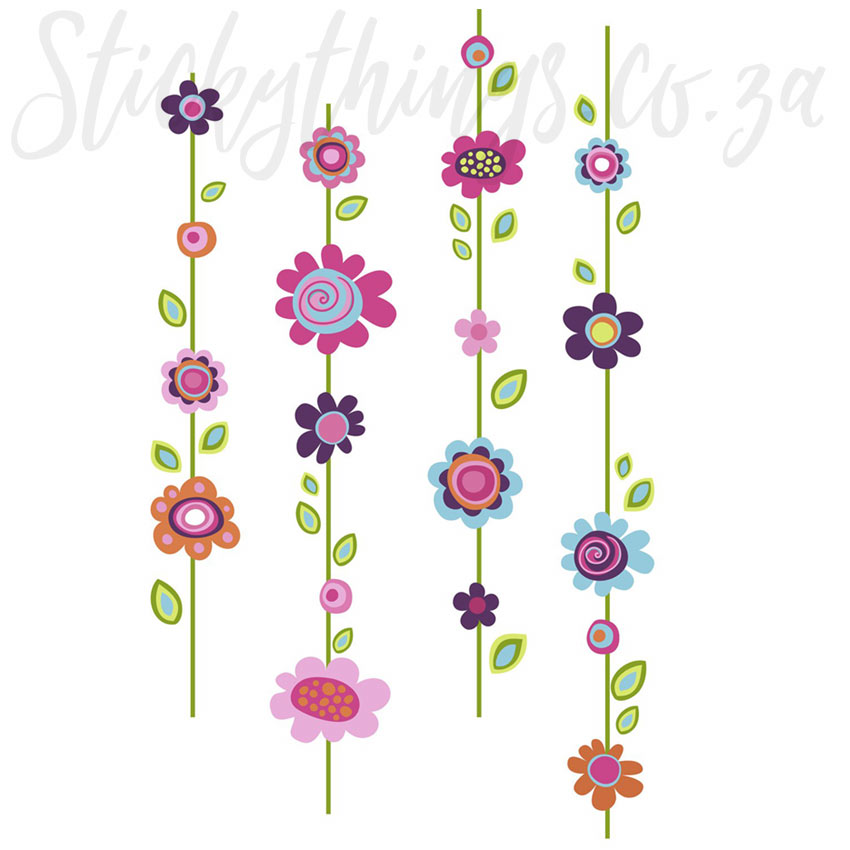 flower-vine-wall-art • StickyThings Wall Stickers South Africa%