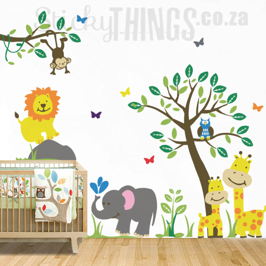 safari theme wall stickers