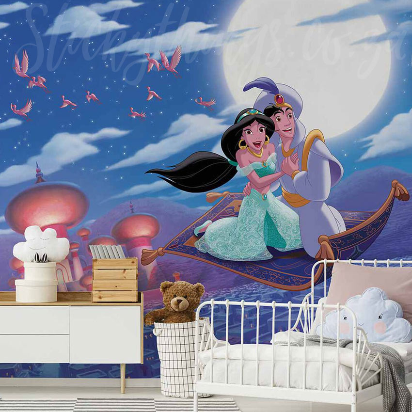 Disney Aladdin Wall Mural Jasmine Magic Carpet Ride Wallpaper Mural