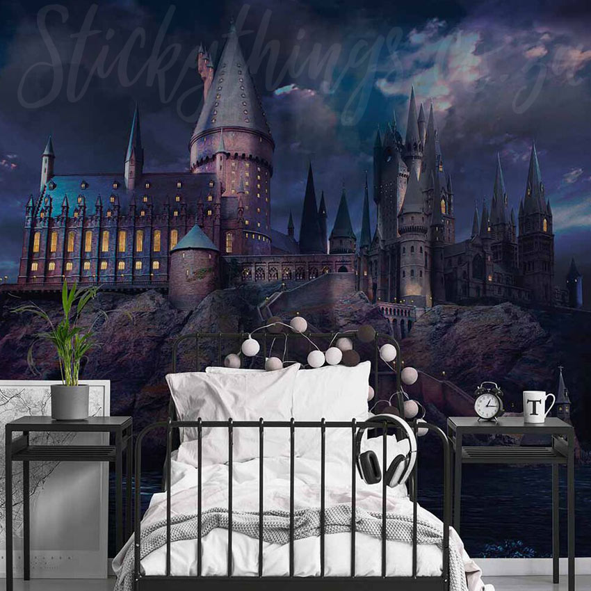 Hogwarts Wall Decal Harry Potter Castle Vinyl Sticker Kids Art Decor Mural