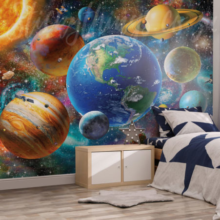 solar system wallpaper for walls
