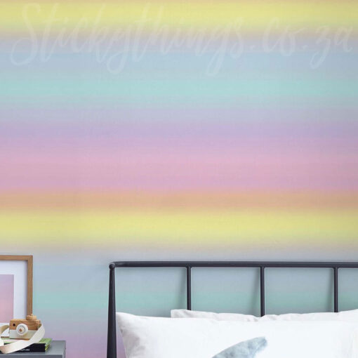 Kids Ombre Rainbow Wallpaper - Rainbow Ombre Stripes Wallpaper