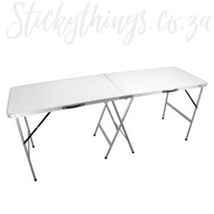 Aluminum wallpaper table