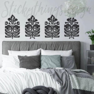 black headboard wall decal