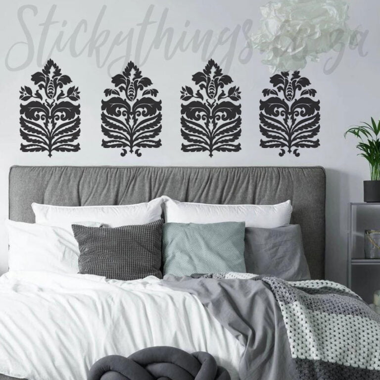 black headboard wall decal