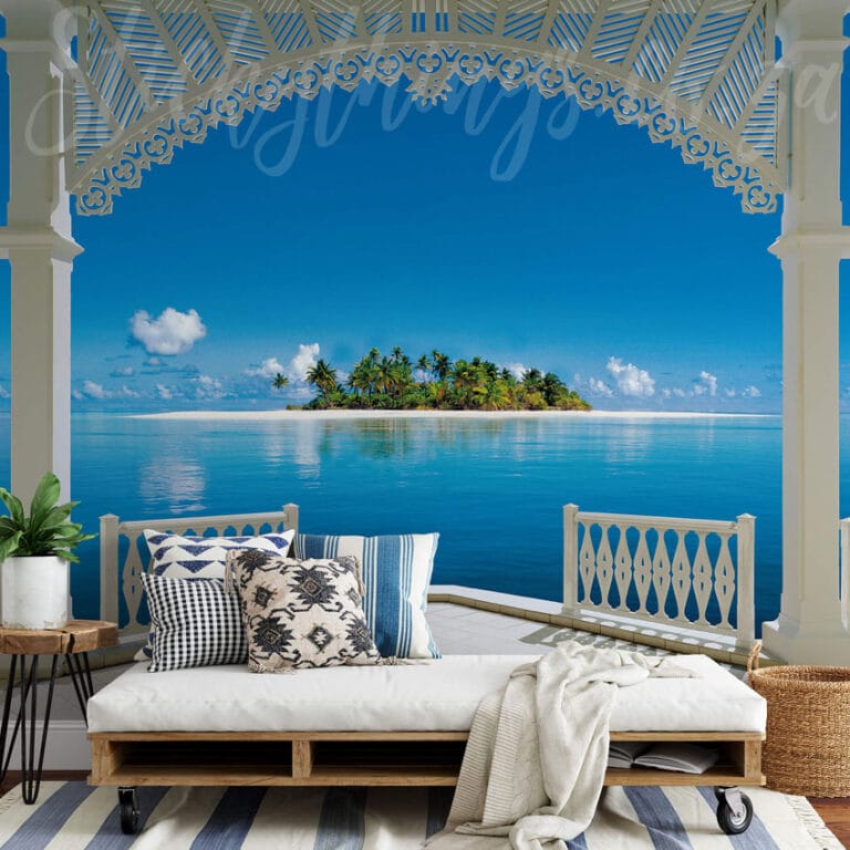 Blue Ocean Vista Wall Mural