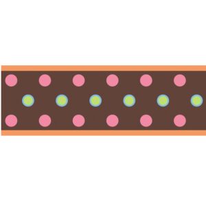 Brown Pink Room Border