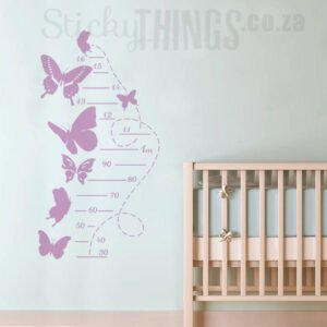 Butterfly Growth Chart Vinyl Decal