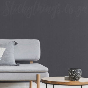 Charcoal Plain Linen Wallpaper - Grey Fabric Textured Wallpaper