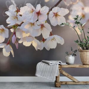 Cherry Branch Wall Mural
