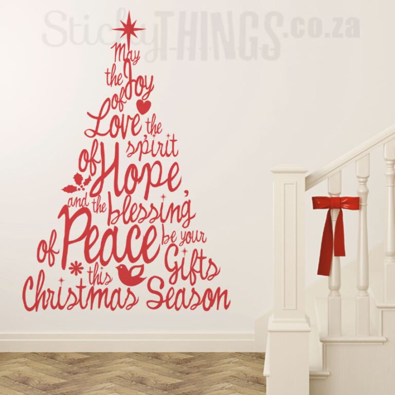 Christmas tree decal