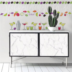 cocktail wall stickers