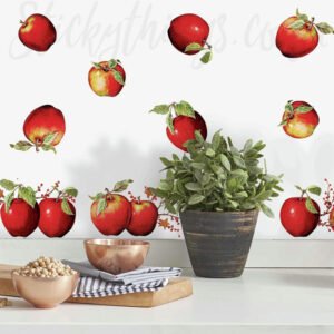 county apple wall stickers