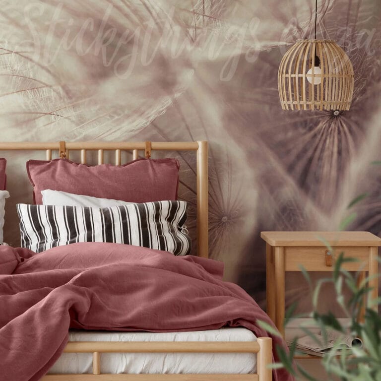 dandelion wall mural