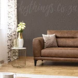 Dark Grey Folded Silk Wallpaper - Embossed Metallic Fleck Wallpaper