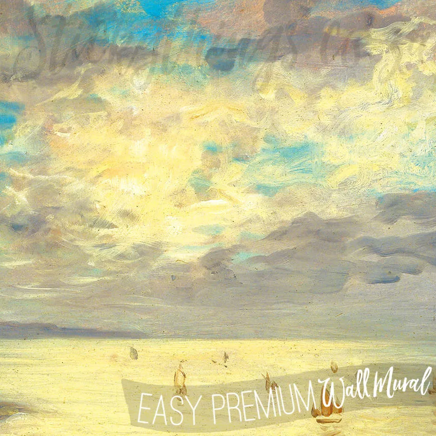 Sea Oil Painting Wall Mural - Ocean Top View Wallpaper Mural - Image 5