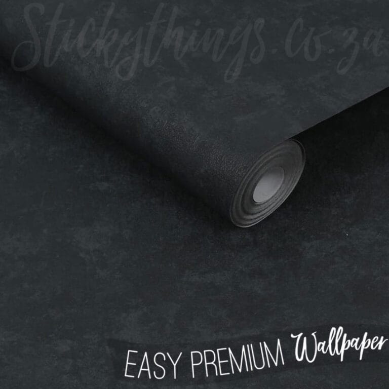 Image showcasing Black Concrete Look Wallpaper - Charcoal Plaster Texture Wallpaper ...