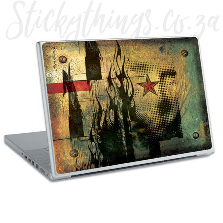 Grunge Flame Laptop Skin