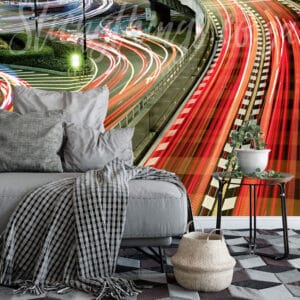 Highway Lights Wall Mural