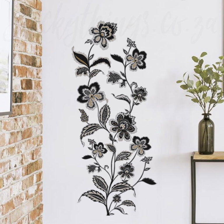 Looks Embroidered Floral Decal