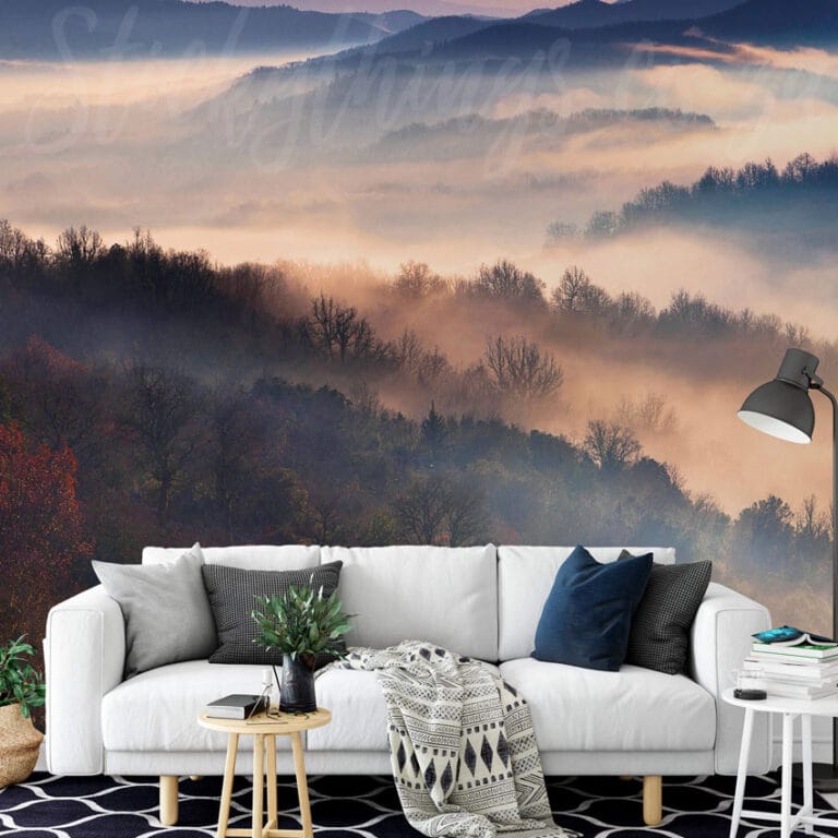 Misty Mountains Wall Mural