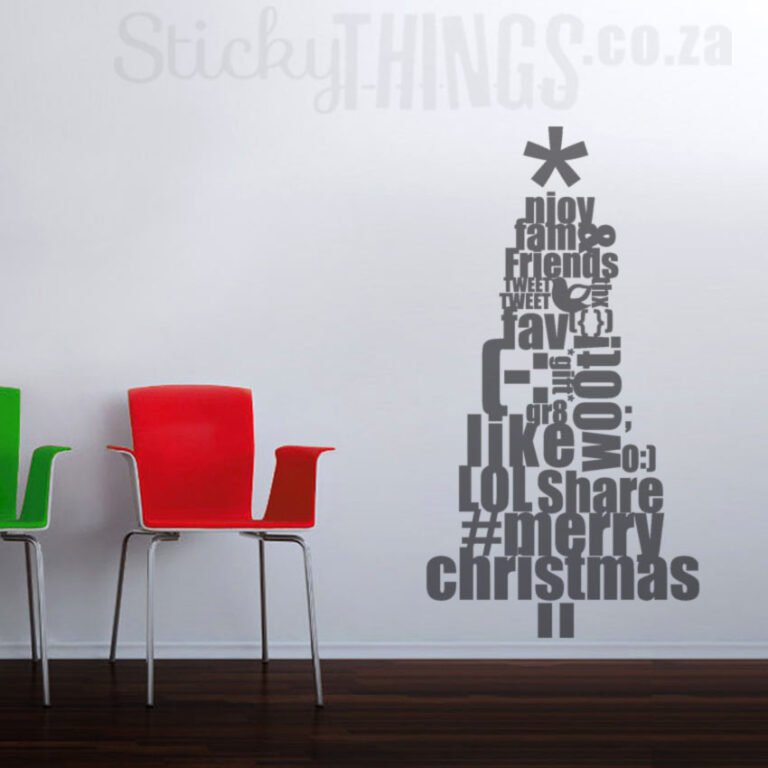 Christmas Tree Wall Art Decal