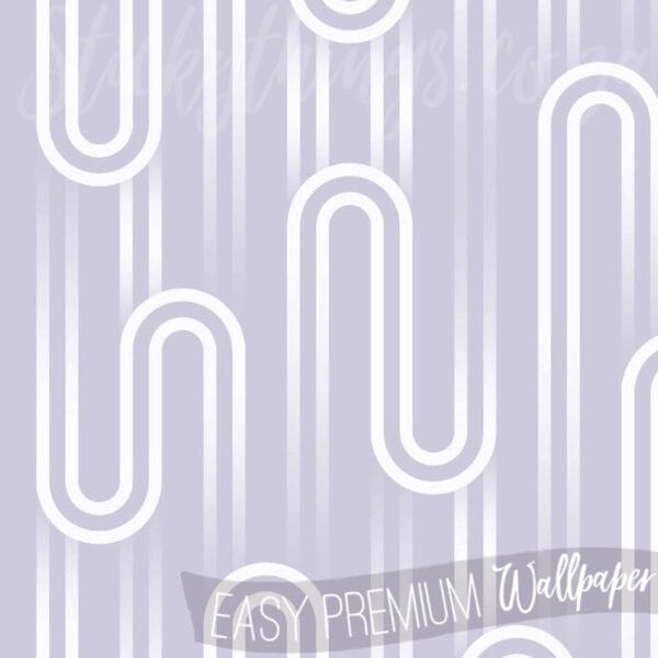 Ups and Downs Purple Wallpaper - Lavender Geometric Wallpaper - Image 2