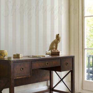 Pearlescent Beige Stripe Wallpaper