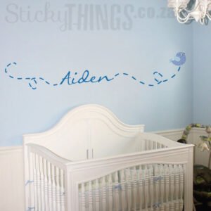 Birdie Personalized Name Decal in nursery