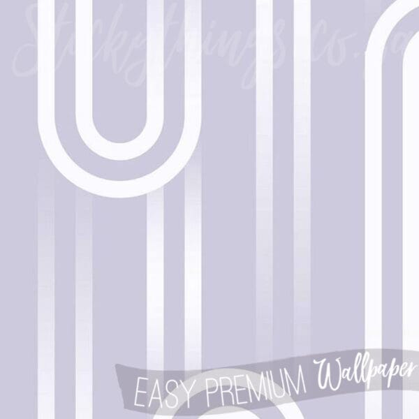 Ups and Downs Purple Wallpaper - Lavender Geometric Wallpaper - Image 6