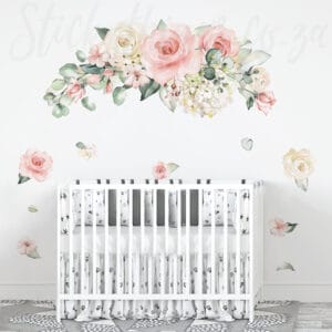 Rosanna Bouquet Wall Sticker - Large Watercolour Roses Wall Decal
