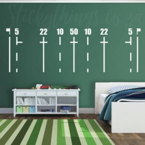 Rugby Field Room Art Sticker