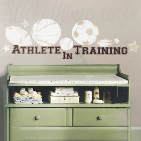 Athlete in Training Wall Decal - Roommates Sports Quote Wall Sticker - Image 2