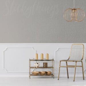 Stone Grey Folded Silk Wallpaper - Metallic Fleck Embossed Wallpaper