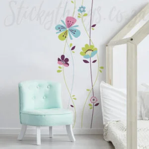 Sugar Blossom Flowers Wall Decal