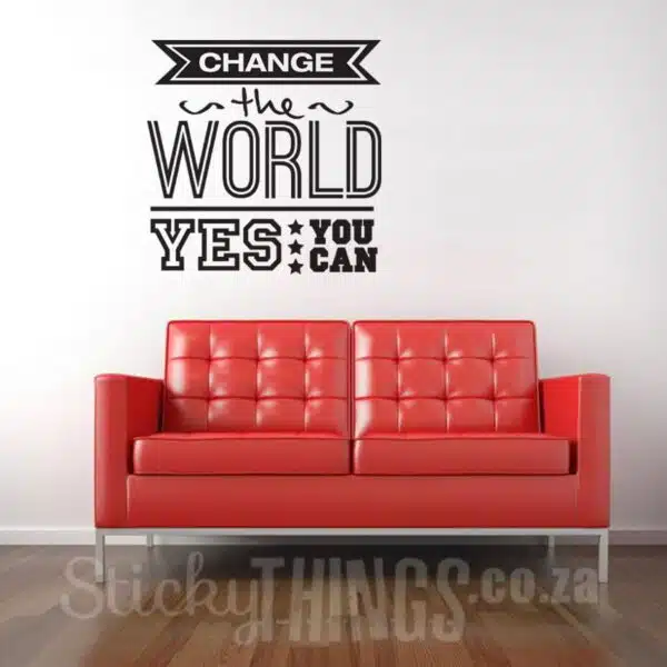 Change the World Wall Decal