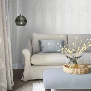 White Pearlescent Stripe Wallpaper