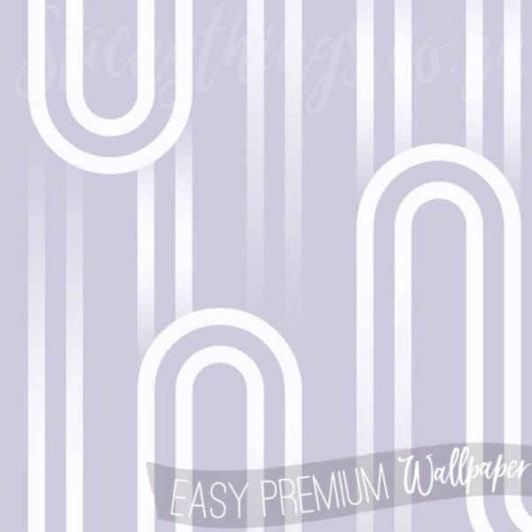 Ups and Downs Purple Wallpaper - Lavender Geometric Wallpaper - Image 4