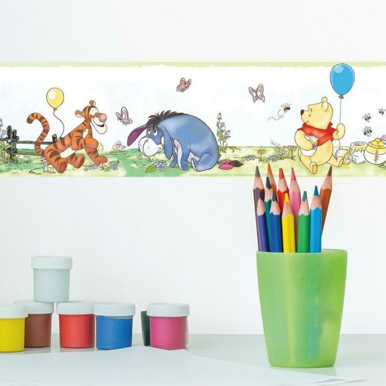 This image features our winnie the pooh pastel border