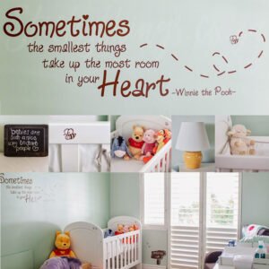 This image features our Winnie the Pooh Wall Sticker quote.