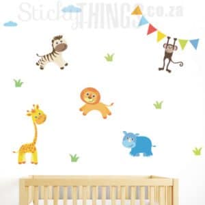 Baby Safari Wall Art Friends