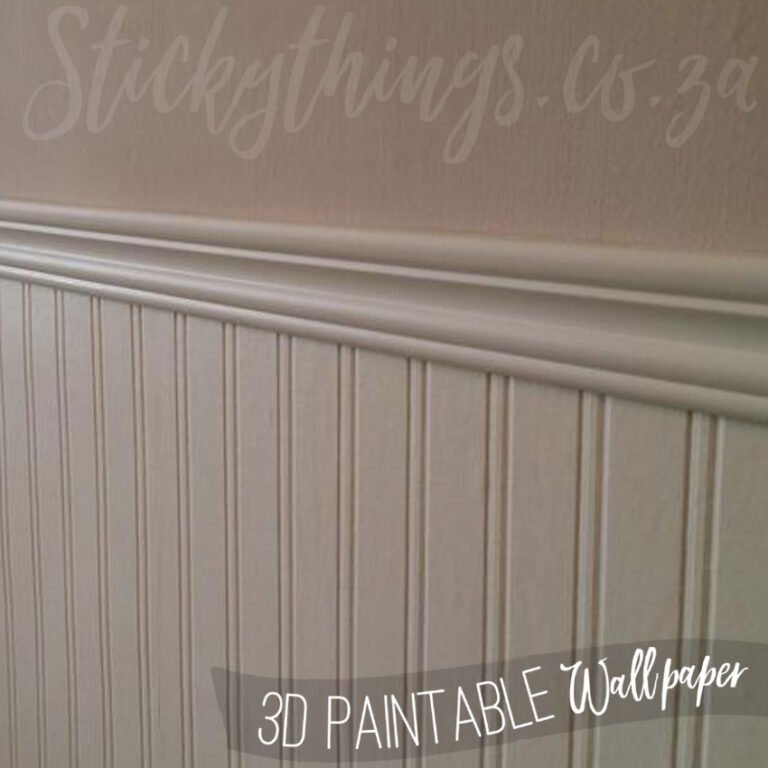 Paintable Beadboard Wallpaper - Sticky Things