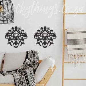 Black Damask Wall Sticker