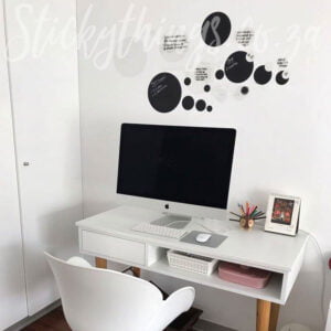 Dry Erase and Chalkboard Dots Wall Stickers