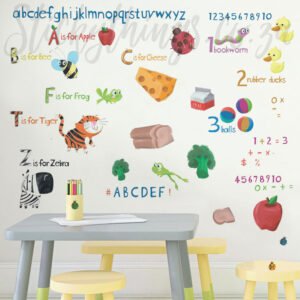 Classroom wall art stickers