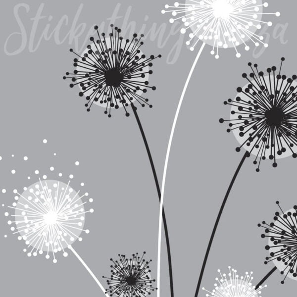 Dandelion Wall Art Decal - Peel and Stick Giant Dandelion Wall Sticker - Image 3