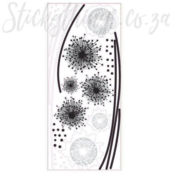 Dandelion Wall Art Decal - Peel and Stick Giant Dandelion Wall Sticker - Image 2