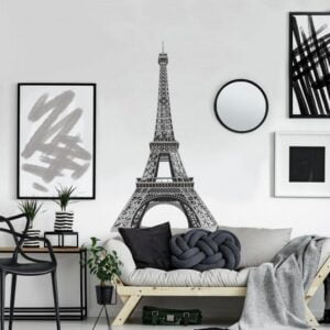 giant eiffel tower wall decal