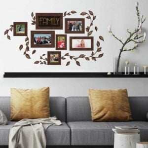 Family Frames Wall Stickers above a couch