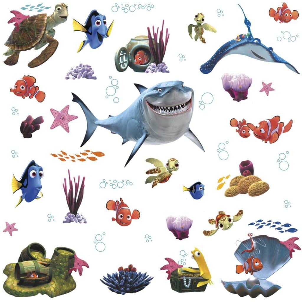 Nemo Wall Sticker Finding Nemo Wall Stickers - Disney Pixar Finding Nemo Wall Decals